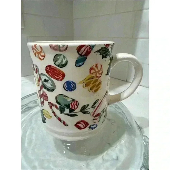 Sur La Table Christmas Coffee Mug Christmas candy Winter Oversize Cup Tea - Picture 1 of 11